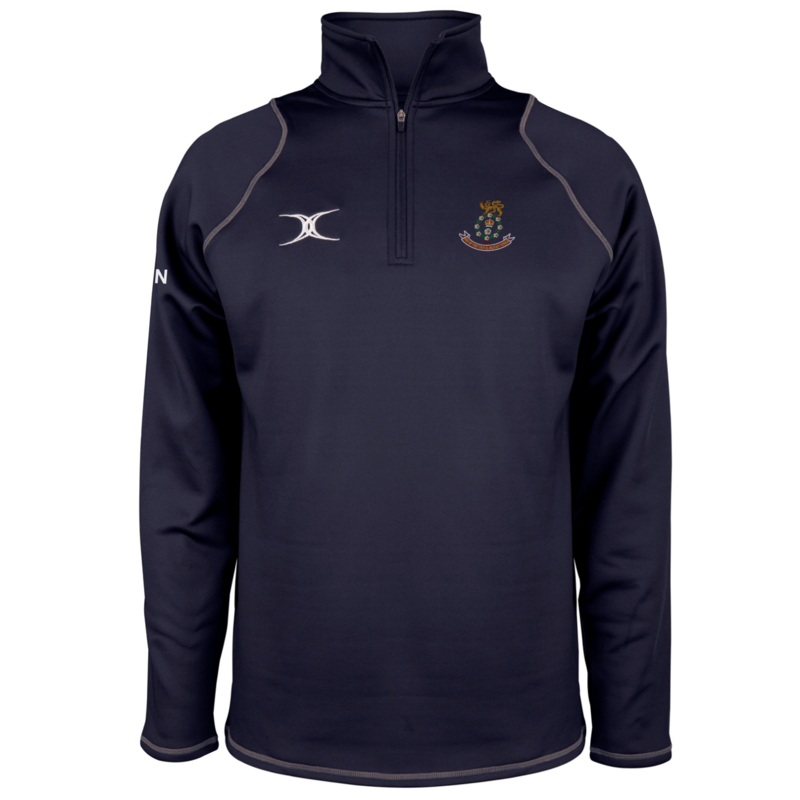 Duke of York Royal Military School Child’s Dark Navy Quest Unisex 1/4 Zip Fleece 5 – 6 Yrs