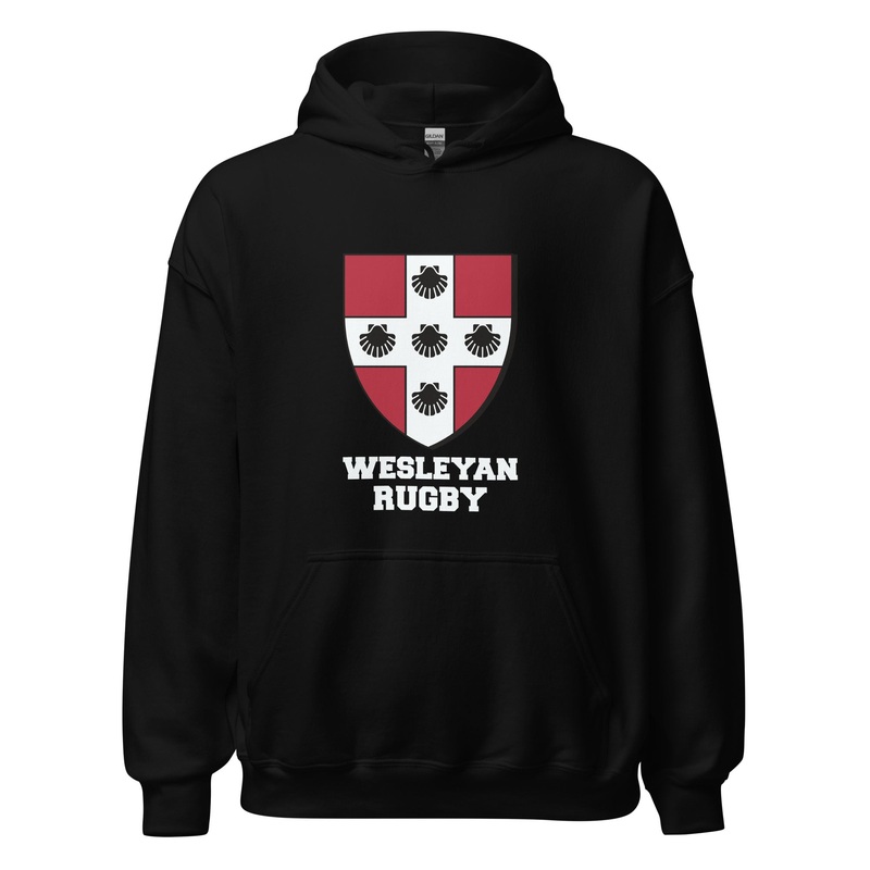 Wesleyan Rugby Heavy Blend Hoodie Small