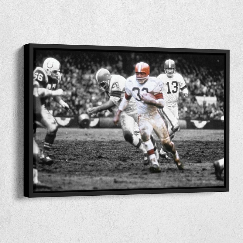 1964 NFL Championship Cleveland Browns Canvas Wall Art 18″x12″ Rolled up Canvas