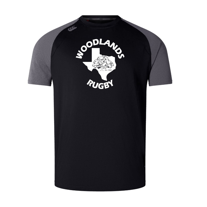 Woodlands Rugby Elite Training Tee by Canterbury XS Black