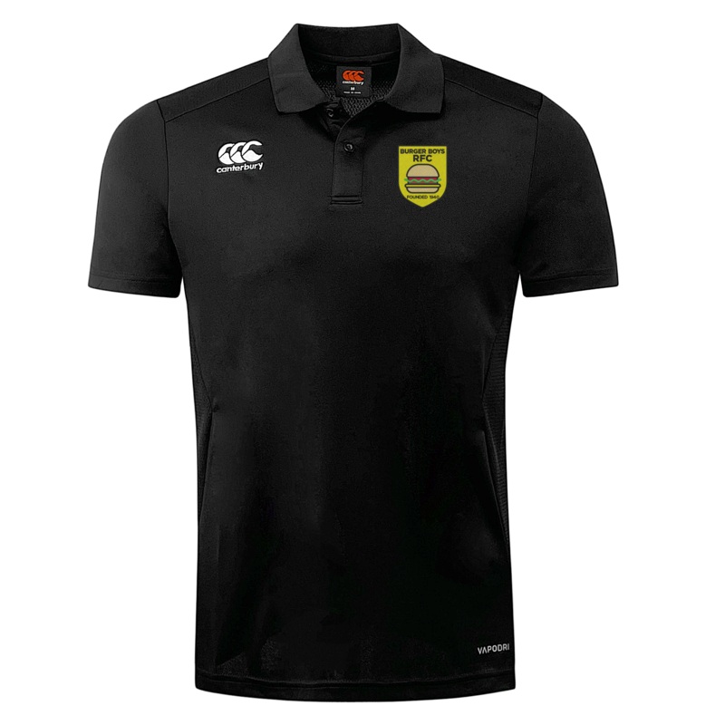 Burger Boys RFC Club Dry Polo by Canterbury XS Black