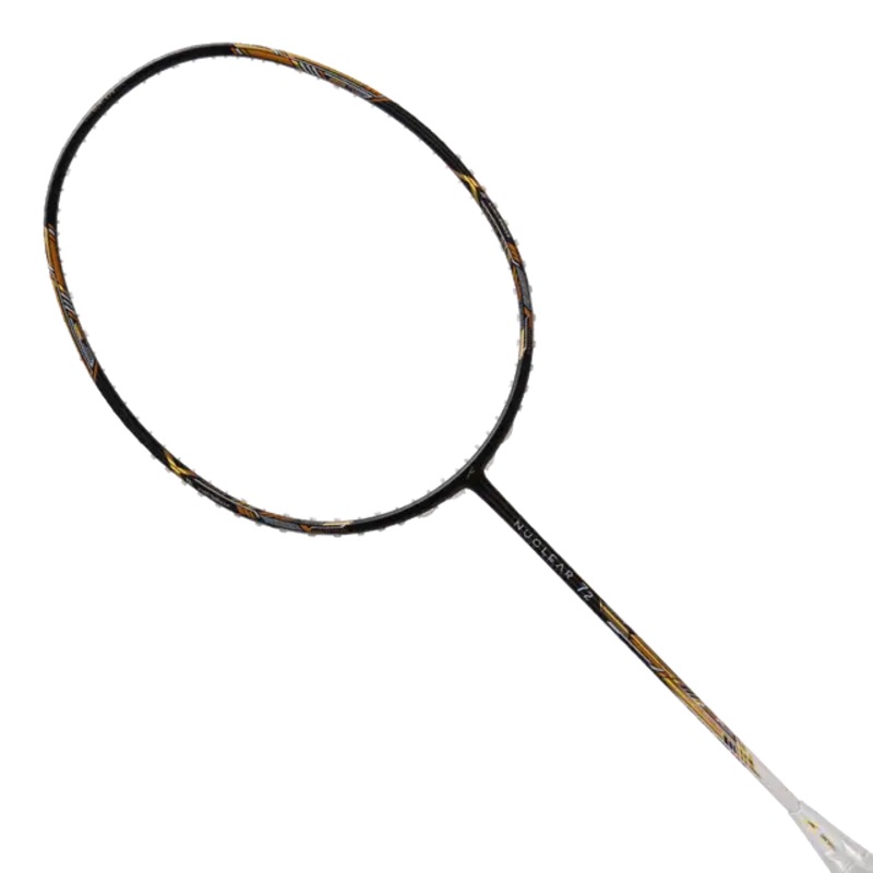 Hundred Nuclear 72 6U Badminton Racket – Black/White/Gold Black/White/Gold 6U6