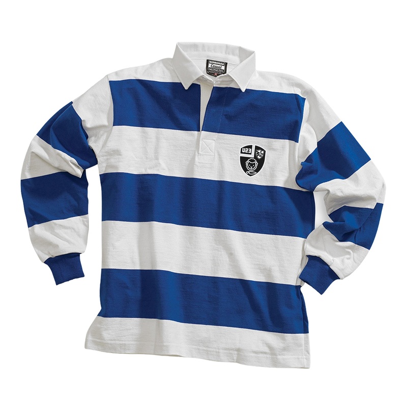 Black & Blue U23 Casual Weight Stripe Jersey White/Royal X-Small