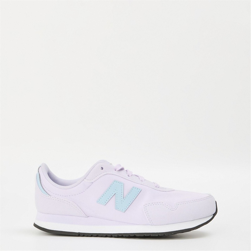 New Balance Round Toe Flat Heel Low Top Sneakers 3 (35.5) Bright Lavender