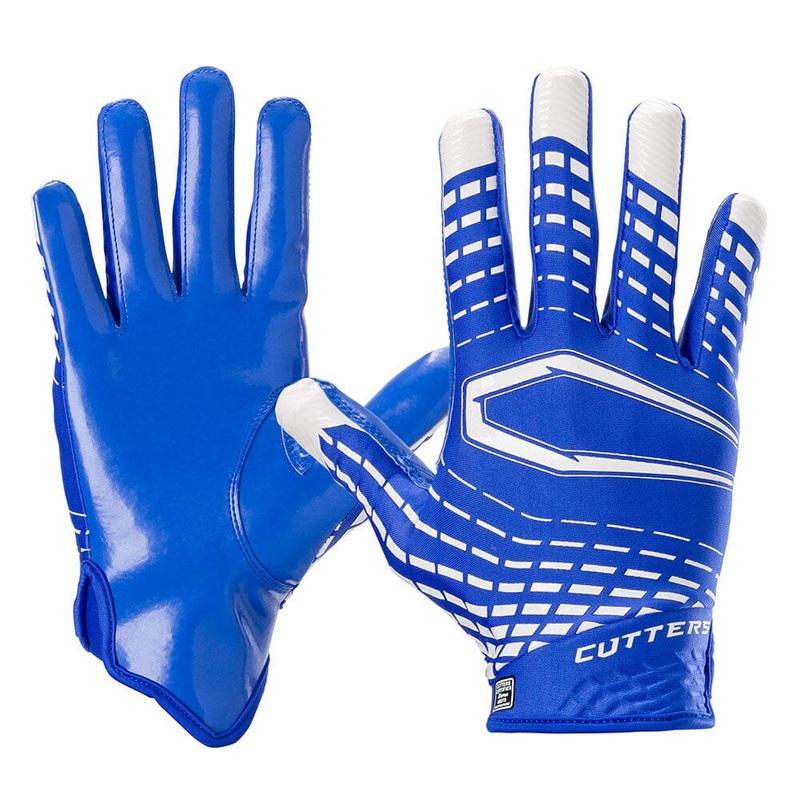 Rev 5.0 Receiver Gloves Royal Blue Youth-XS