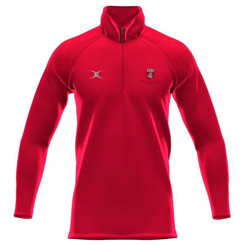 Kent College Canterbury Senior’s Red GTS 1/4 Zip Fleece Extra Small