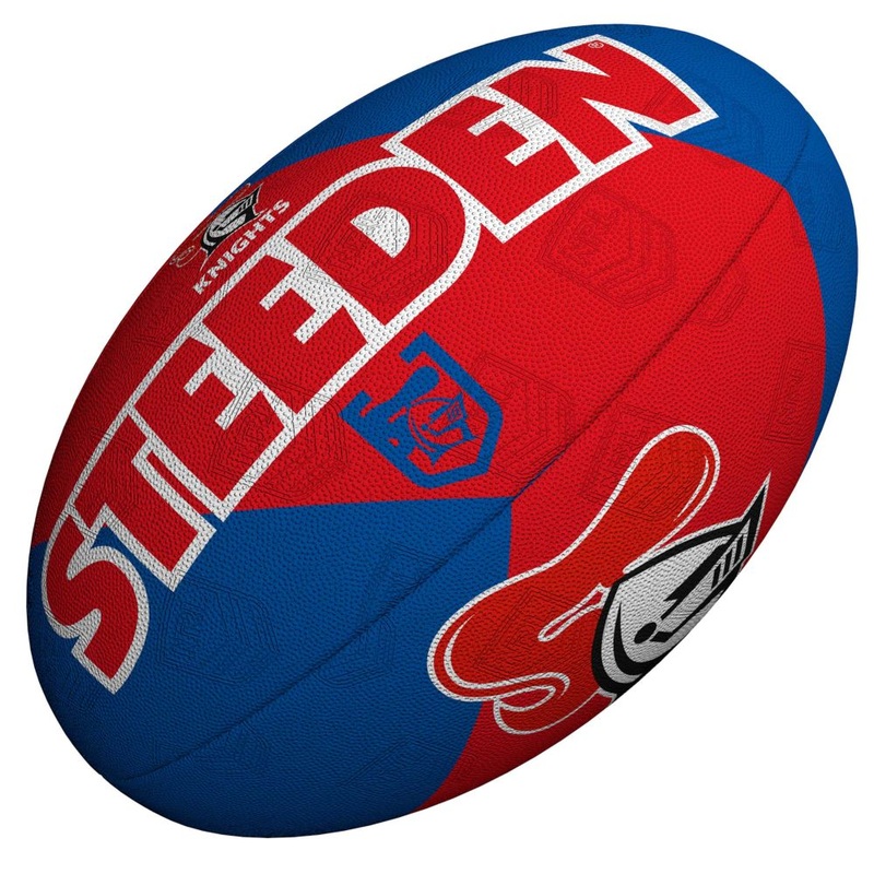 Steeden NRL Knights Team Supporter Rugby League Balls – Size 5 Knights 5