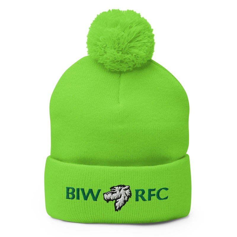 Boston Irish Wolfhounds YRFC Pom Beanie Neon Green