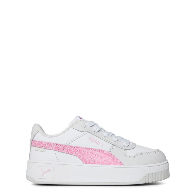 Puma Carina Street Ps Low Top Trainers Girls C13 (32) White/Pink