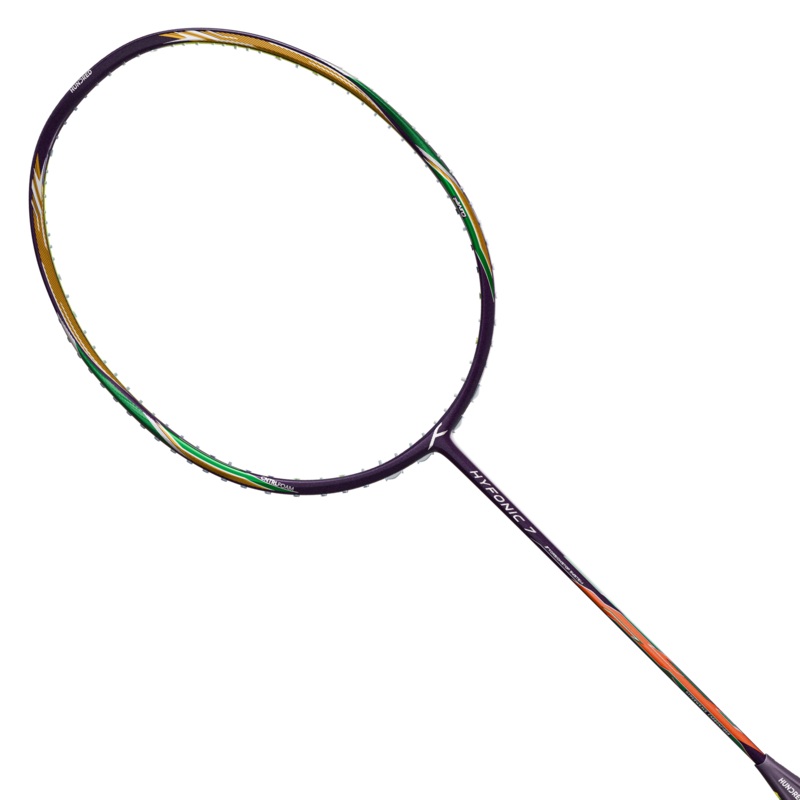 Hundred Hyfonic 7 Badminton Racket – Purple/Green Dark Purple/Green 3U