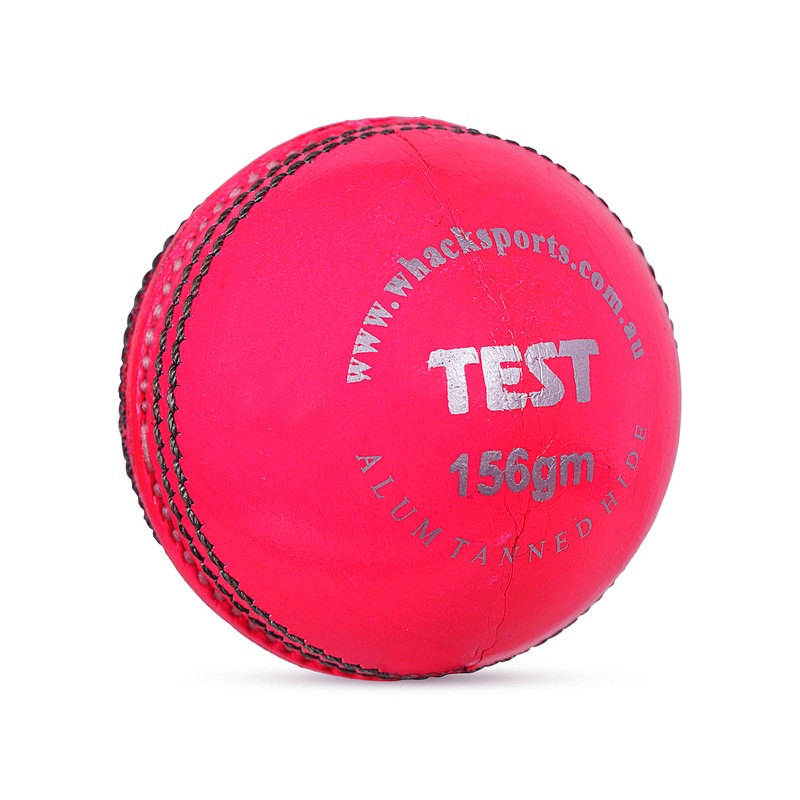 WHACK Test Leather Cricket Ball – 4 piece – 156gm – Pink 156gm Pink