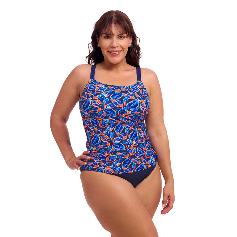 Funkita Ladies Scoop Neck Tankini Top – Leaf Blower 12
