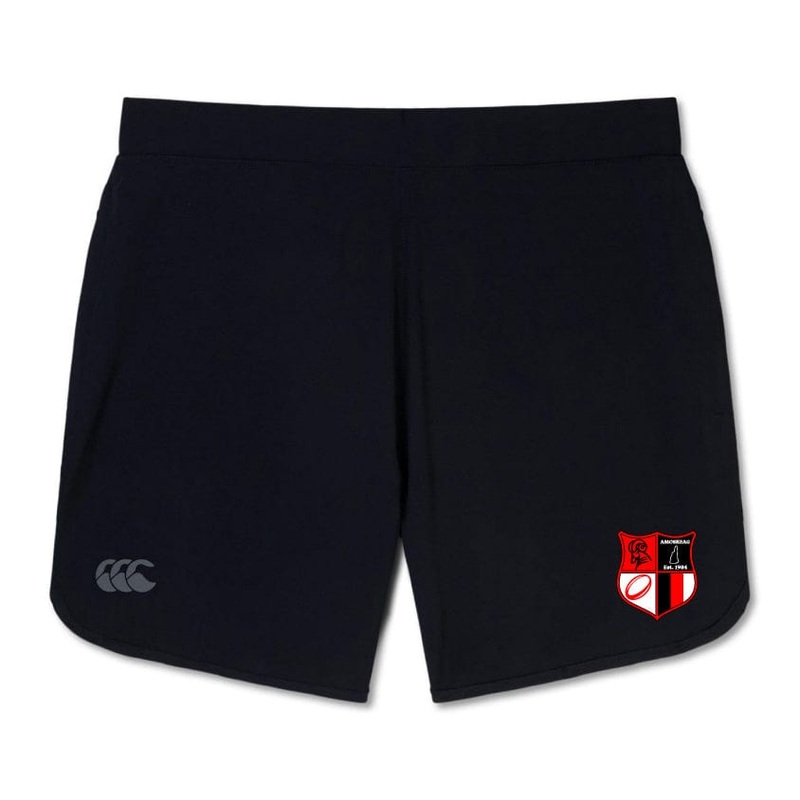 Amoskeag Rugby Club Elite Woven Short by Canterbury XS Black