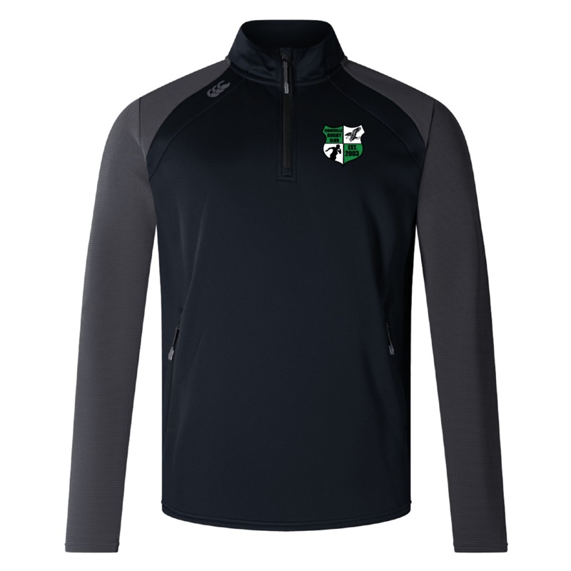 Zionsville Rugby Elite 1/4 Zip Top by Canterbury XS Black