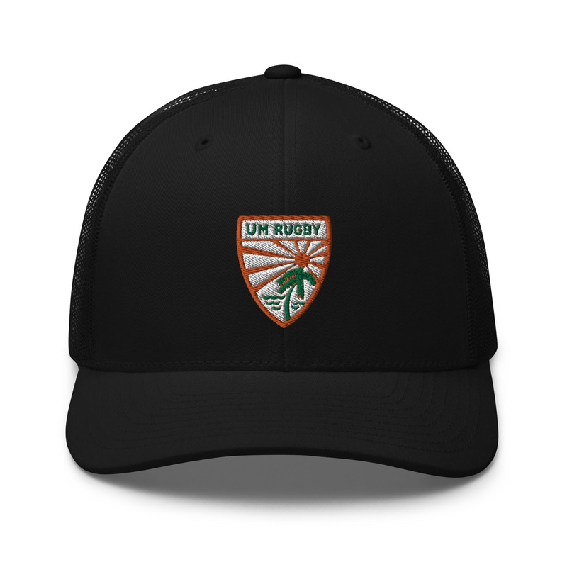 UMiami Rugby Retro Trucker Cap Black