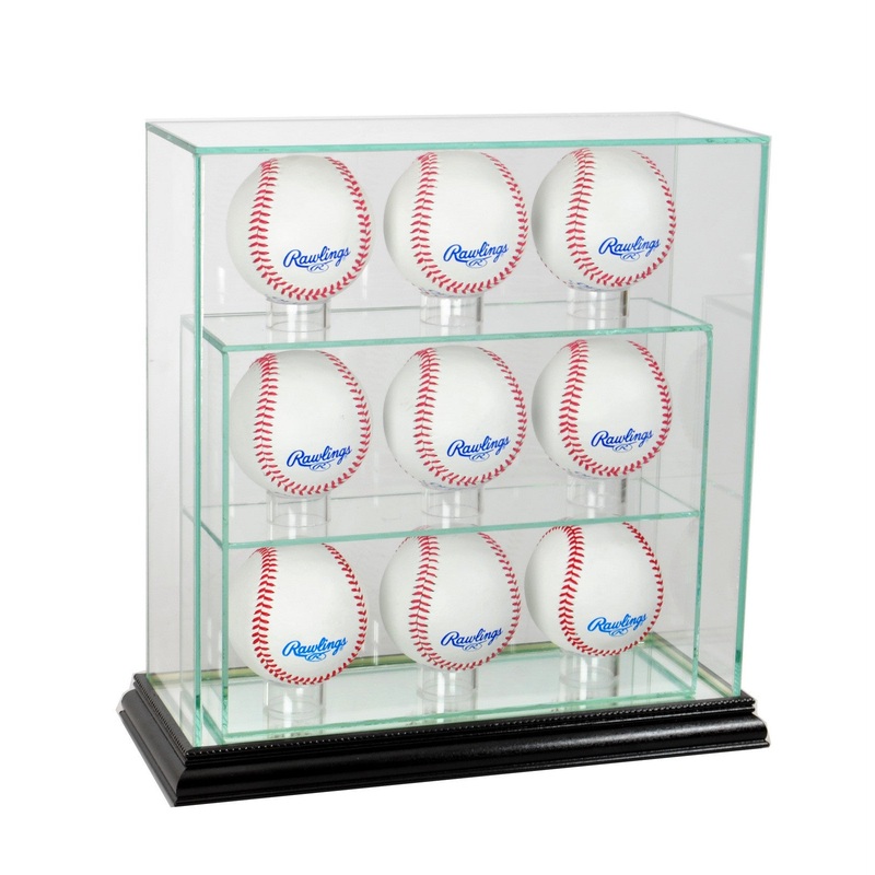 9 Ball Vertical Baseball Display Case