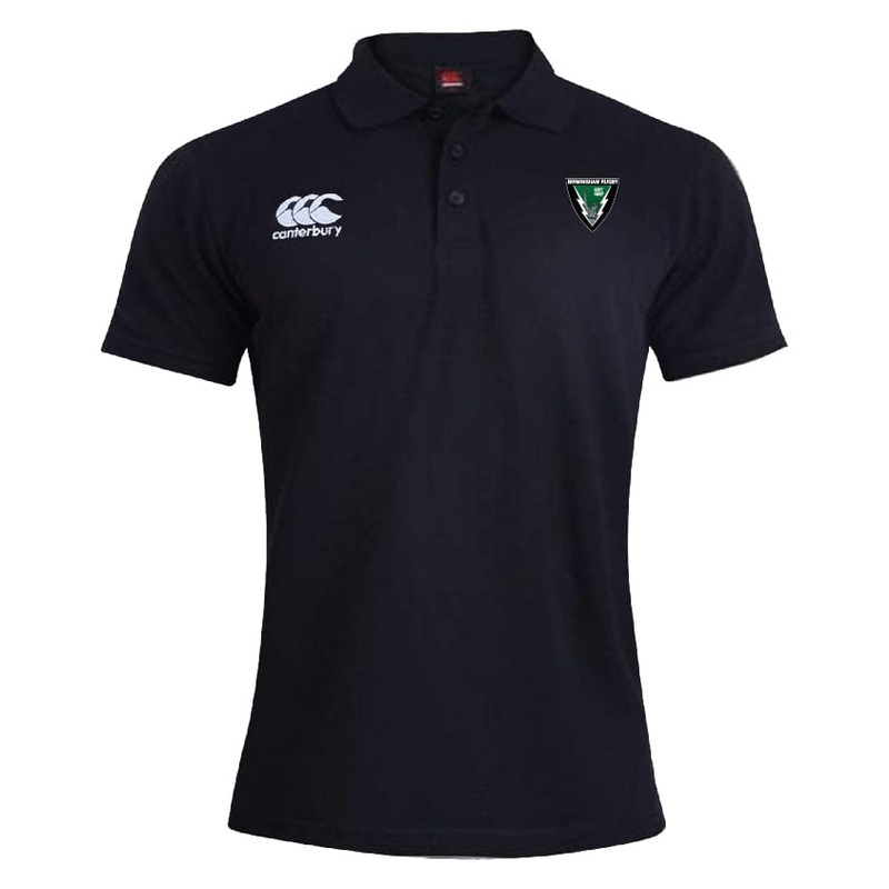 Birmingham Rugby Waimak Polo by Canterbury XS Black