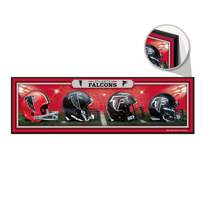 Wincraft Atlanta Falcons Helmets Design Wood Sign 9×30 – Special Order