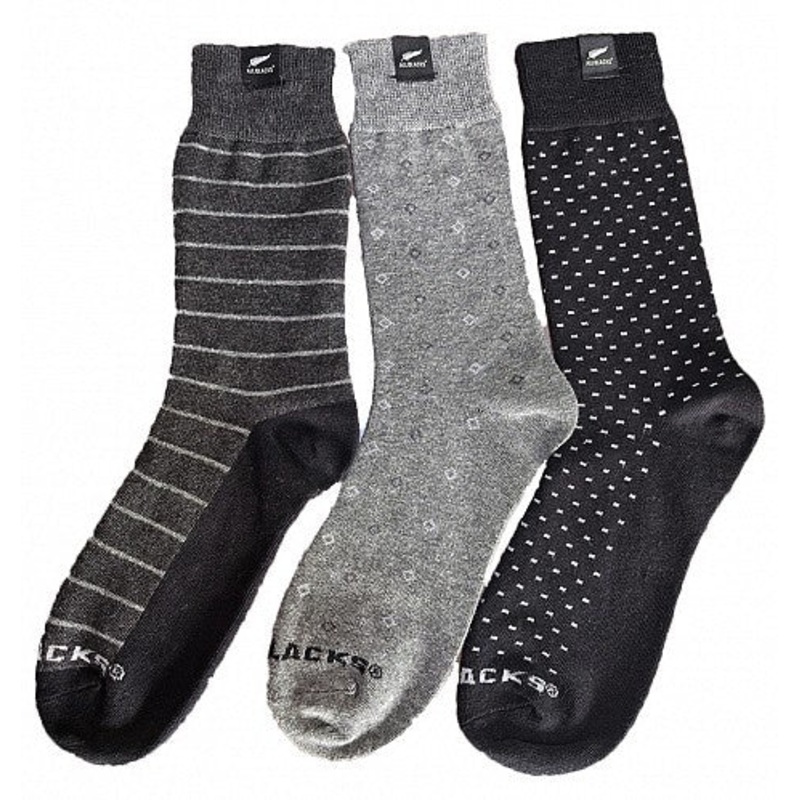 All Blacks Business Socks – 3 Pack US 6 – 10
