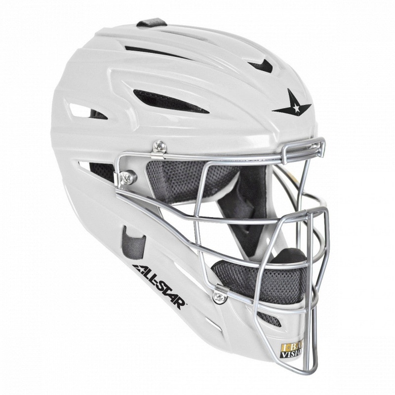 All-Star Youth System 7 Catchers Helmet WHITE