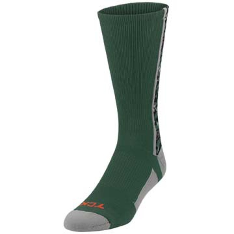 Twin City Digital Camo Crew Socks Dark Green Small