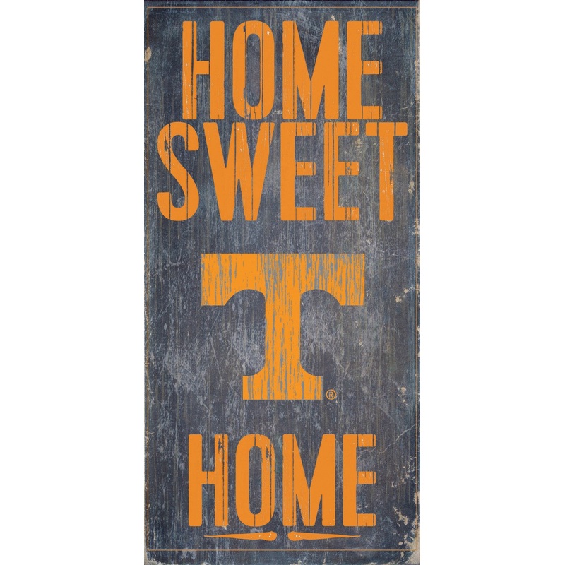 Fan Creations Tennessee Volunteers Home Sweet Home Wood Sign 6″x12″