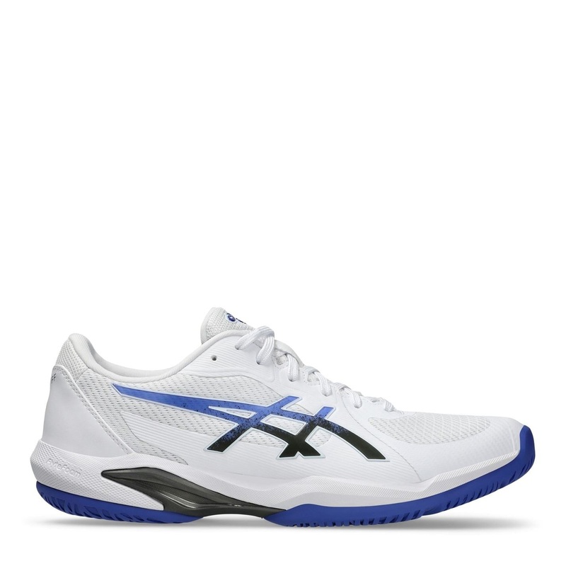 Asics Mens Solution Swift Ff 2 Tennis Shoes 7 (41.5) Wht/Dk Cobalt