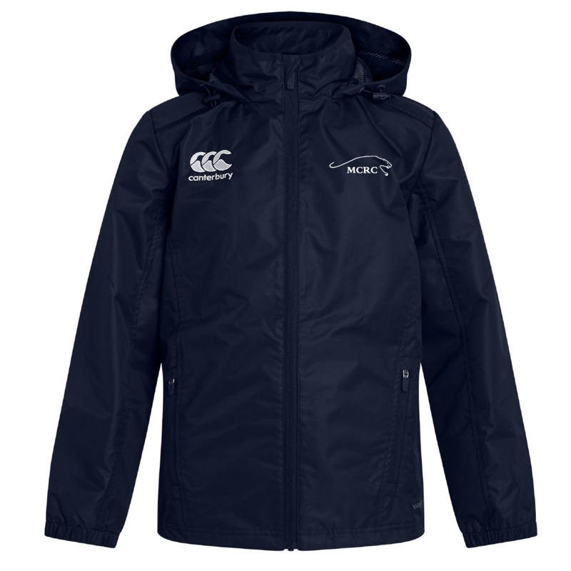 Middlebury College Rugby Club Vaposhield Full Zip Rain Jacket by Canterbury XS Navy