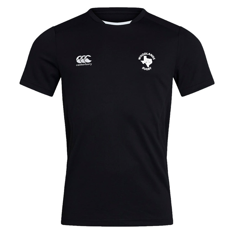 Woodlands Rugby Club Dry Tee by Canterbury Y4 Black