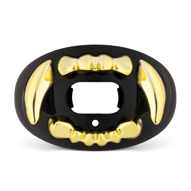 “3D Apex Predator” Oxygen Football Mouthguard Gold