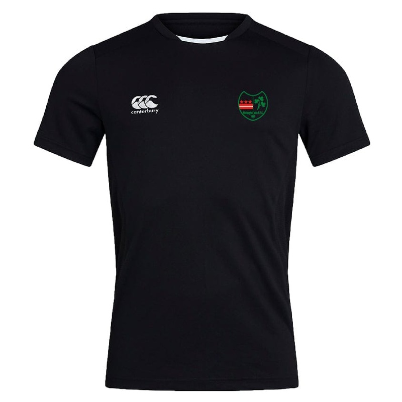 Washington Irish Rugby Club Dry Tee by Canterbury Y4 Black