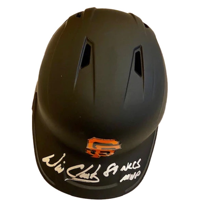 Will Clark Autographed San Francisco Giants Full Size Batting Helmet with “89 NLCS MVP” Inscription