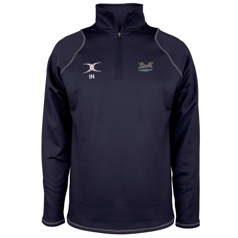 Hastings & Bexhill RFC Adult’s Dark Navy Quest Mens 1/4 Zip Fleece Extra Small