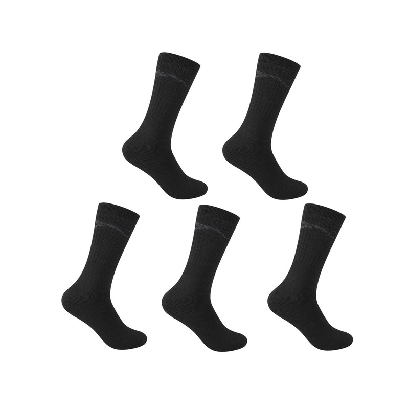 Slazenger Mens 5 Pack Crew Socks Mens 12+ White