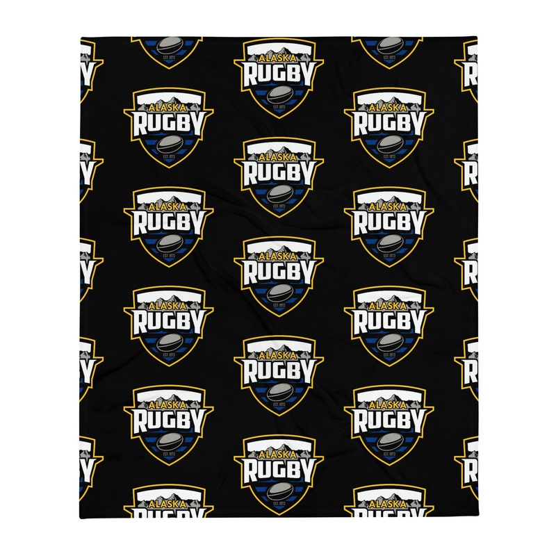 Alaska Rugby Throw Blanket
