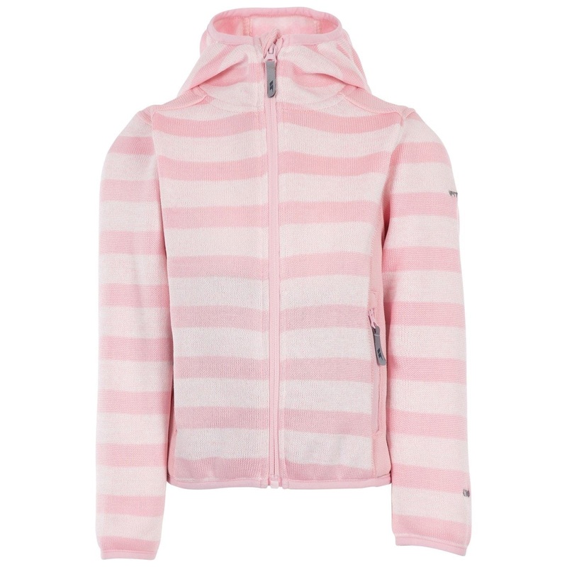 Trespass Conjure Full Zip Fleece Jacket Juniors 2-3 Yrs Pale Pink