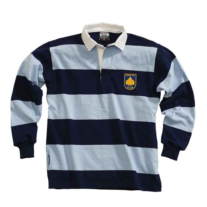 Beacon Hill RFC Casual Weight Stripe Jersey Navy/Powder X-Small