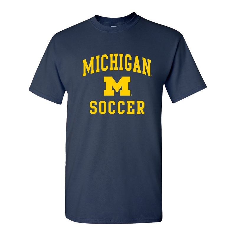 University of Michigan Soccer Navy Sport Tee S