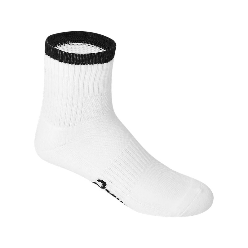 ASICS Pace Quarter Socks White-Black 4-8