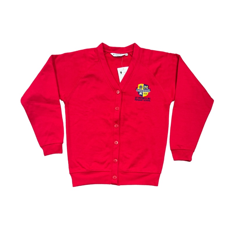 St Peters Primary School Cardigan 2YR RED