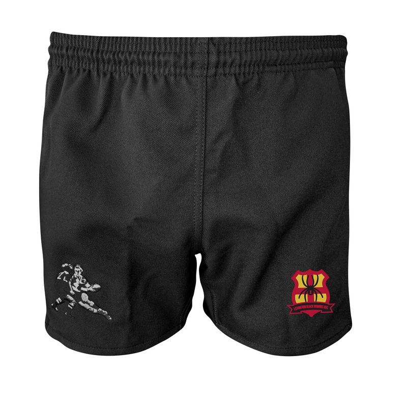 Black Widows RFC Pro Power Rugby Shorts Black 2XS/28