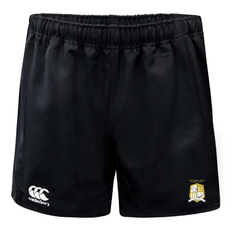Waukesha Gold Rugby Player’s Drill Short by Canterbury 6 Black