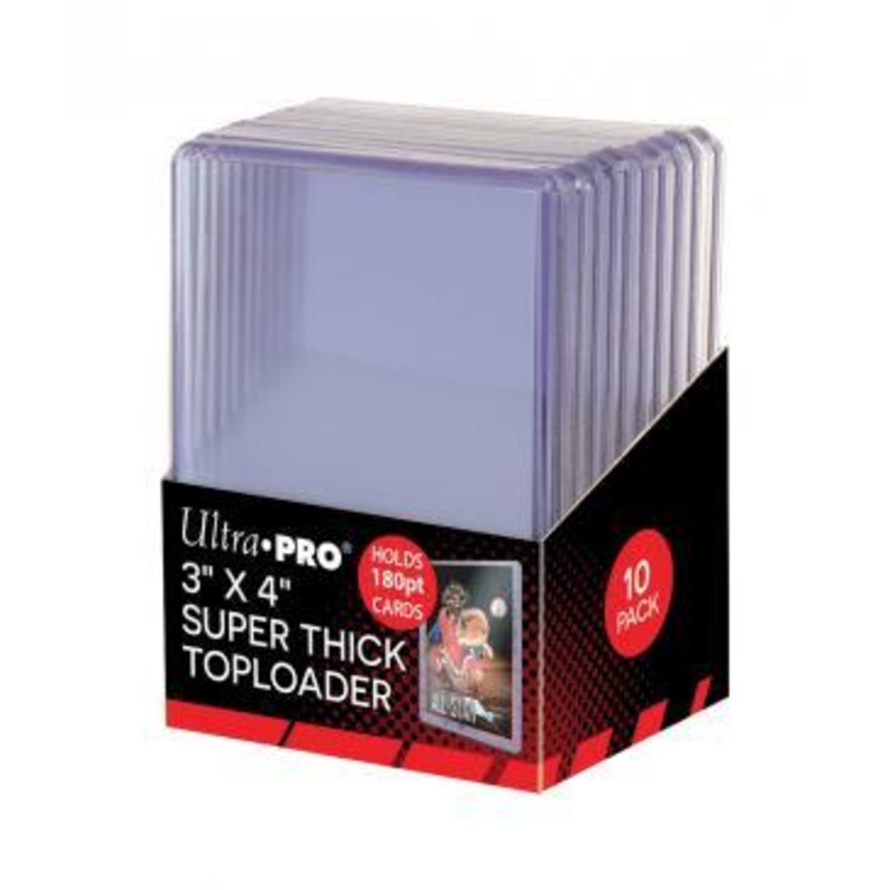 3″ X 4″ Super Thick 180PT Toploader 10ct
