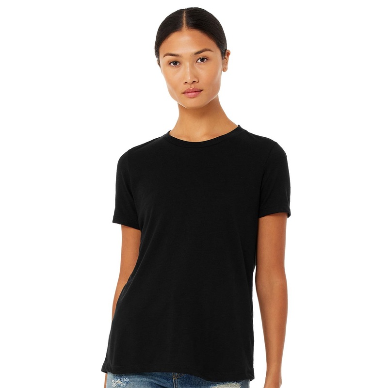 BELLA + CANVAS Womens Relaxed Fit Triblend Tee Black S