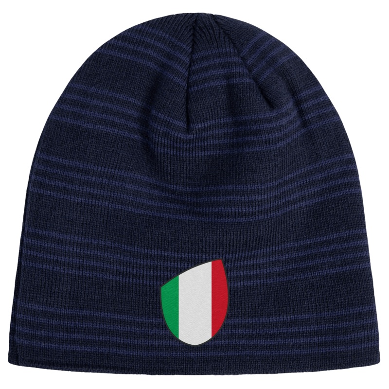 Italy Shield Beanie OS Navy