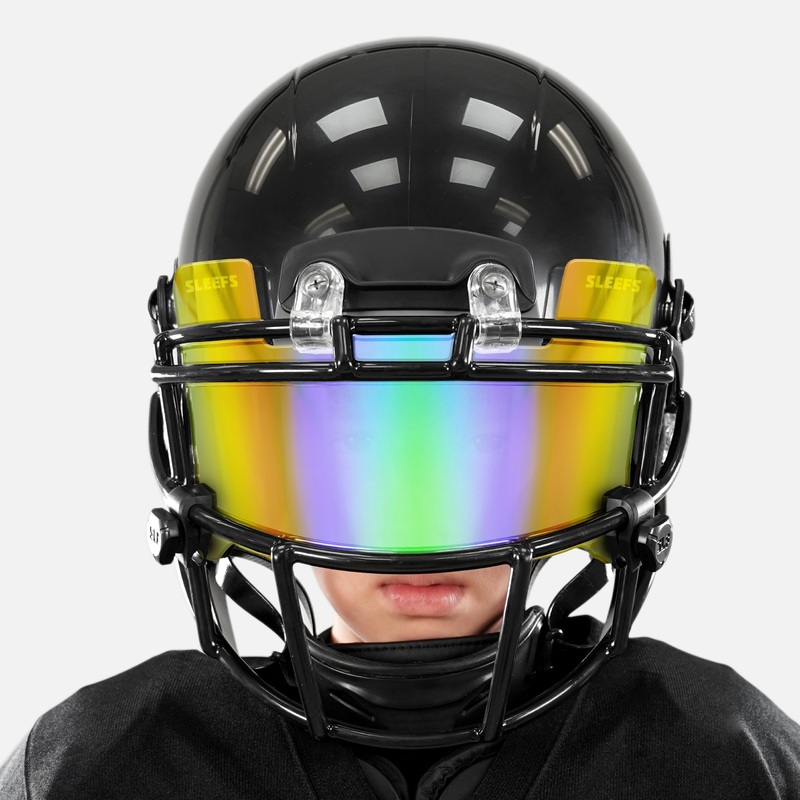 Yellow Green Bifrost Rainbow Helmet Eye-Shield Visor for Kids Yellow