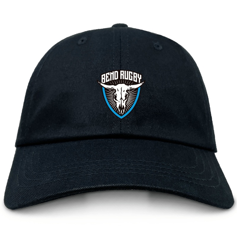 Bend Rugby Adult Low-Profile Cotton Twill Dad Cap OS Black