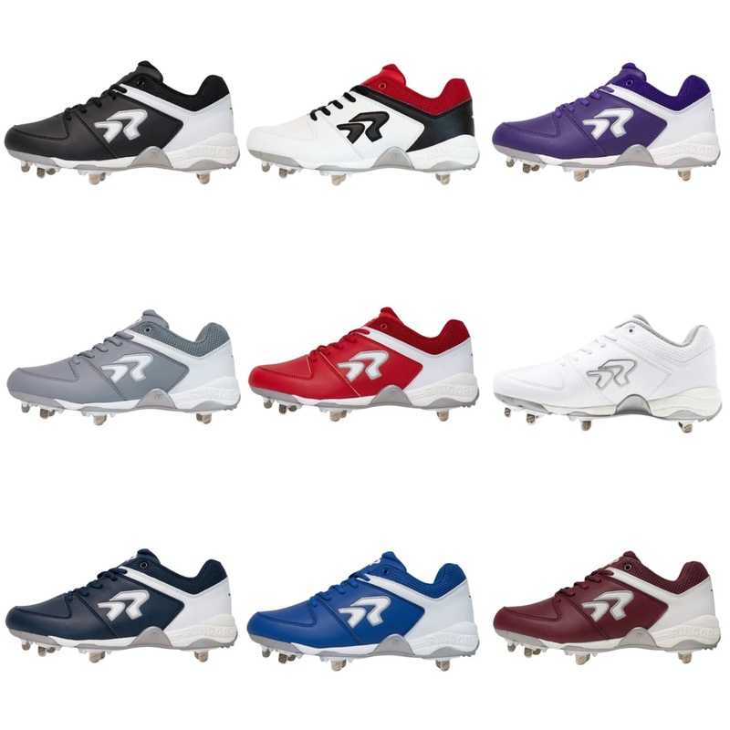 RIP-IT Women’s Flite Metal Spike Softball Cleats Black 5.5