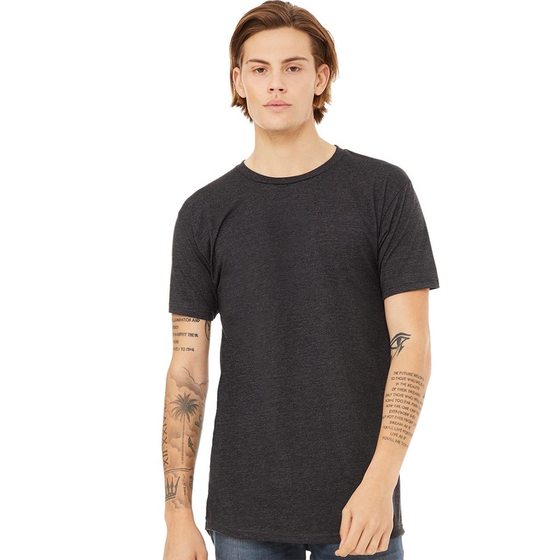 BELLA + CANVAS Men’s Long Body Urban Tee Black M