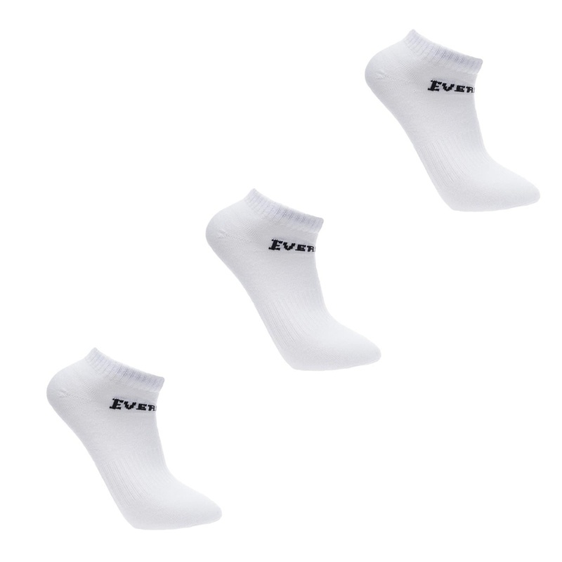 Everlast 3 Pack Trainer Socks Ladies Ladies 4-8 White